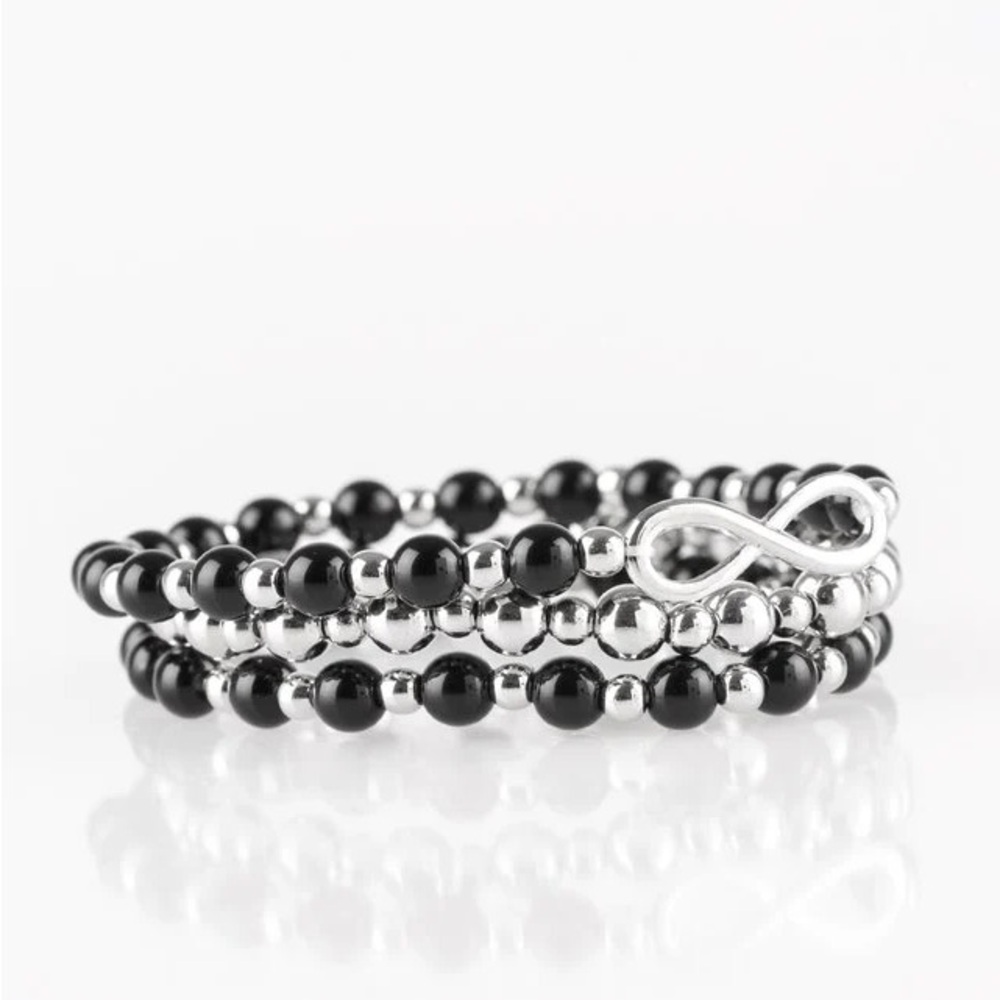 Paparazzi Black Immesurably Infinite Black Bracelet